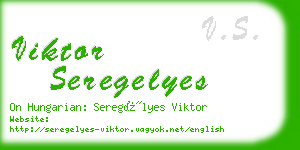 viktor seregelyes business card